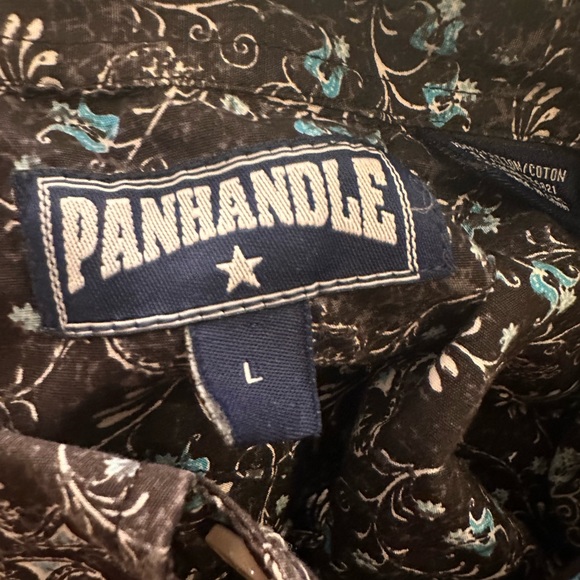 PANHANDLE MENS BUTTON DOWN WESTERN SHIRT - Picture 6 of 8